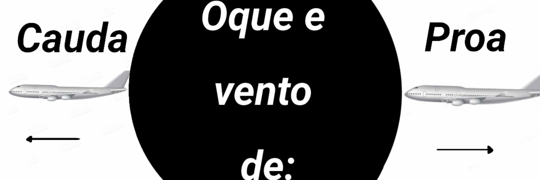 O que é vento de proa e de cauda?